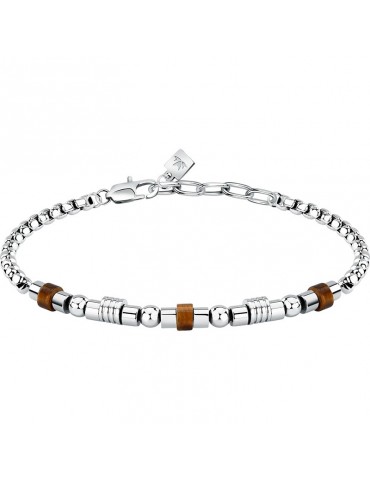Bracciale Morellato - Perle - Acciaio - Occhio di Tigre - S1743
