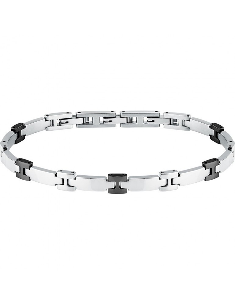 Bracciale Morellato - Motown - Acciaio - Catena -Giunture Nere-SALS101