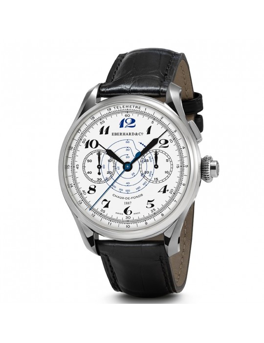 Eberhard Watch - Chronograph 1887 Limited Edition Mechanical Automatic 41.5 mm White - 0 Eberhard Watch - Chronograph 1887 Limited Edition Mechanical Automatic 41.5 mm White - 0