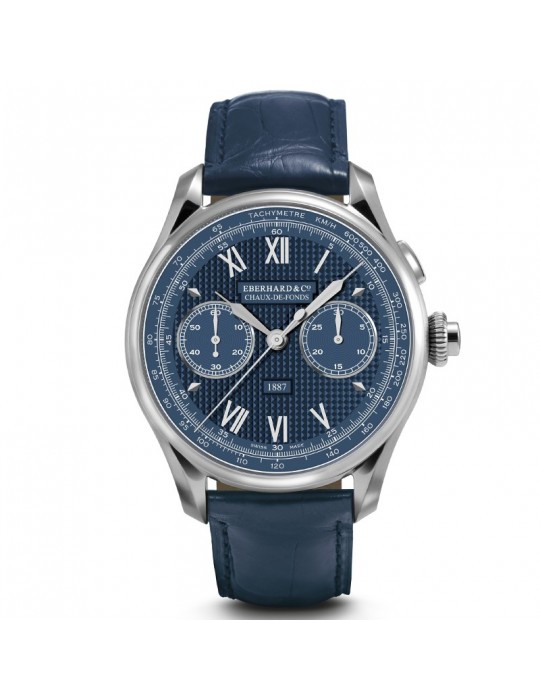 Eberhard Watch - Chronograph 1887 Limited Edition Mechanical Automatic 41.5 mm Blue - 0