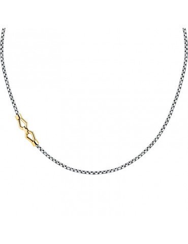 Morellato Necklace-Motown-316L Steel Chain-Gold Detail-SALS88