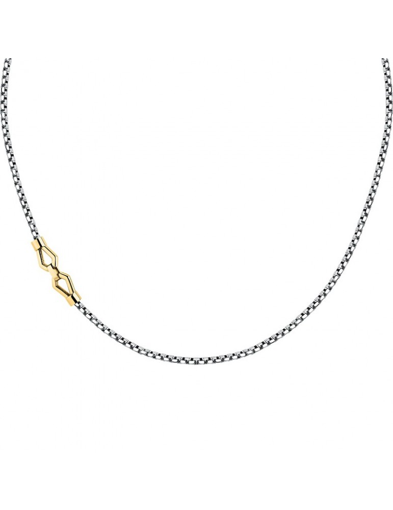 Collana Morellato-Motown-Catena in Acciaio 316L-Dettaglio Gold-SALS88
