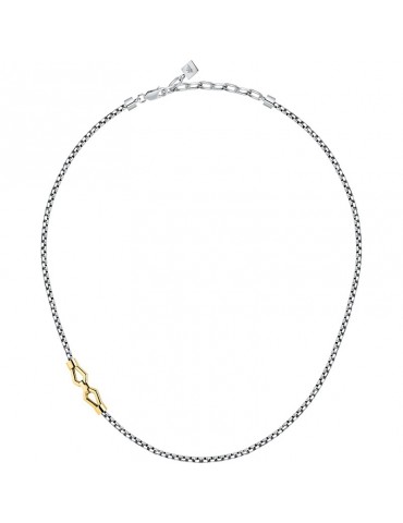 Morellato Necklace-Motown-316L Steel Chain-Gold Detail-SALS88 2