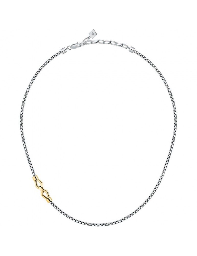 Morellato Necklace-Motown-316L Steel Chain-Gold Detail-SALS88