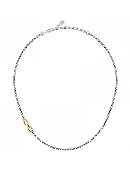 Morellato Necklace-Motown-316L Steel Chain-Gold Detail-SALS88