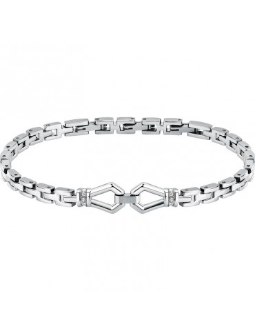 Bracciale Morellato - Motown - Acciaio 316L - Cristalli Bianchi-SALS89