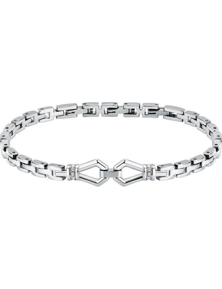Morellato Bracelet - Motown - 316L Steel - White Crystals-SALS89