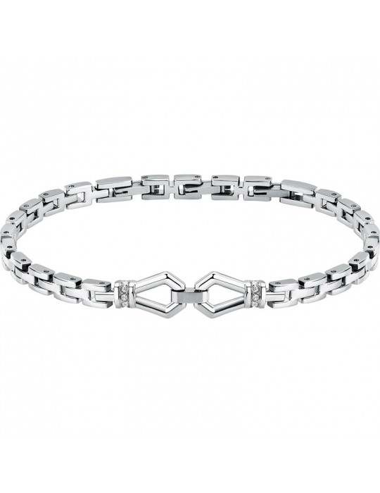 Bracciale Morellato - Motown - Acciaio 316L - Cristalli Bianchi-SALS89