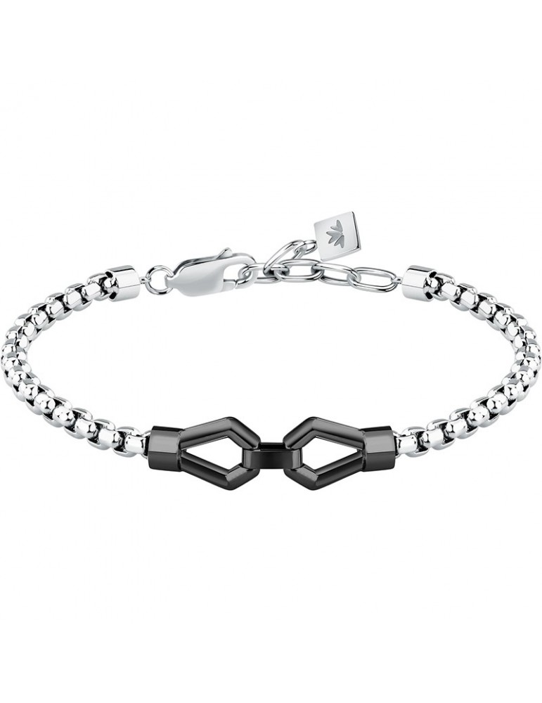 Morellato bracelet - Motown - 316L steel - Chain-Black elements-SALS91