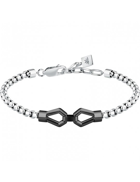 Morellato bracelet - Motown - 316L steel - Chain-Black elements-SALS91