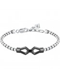 Morellato bracelet - Motown - 316L steel - Chain-Black elements-SALS91