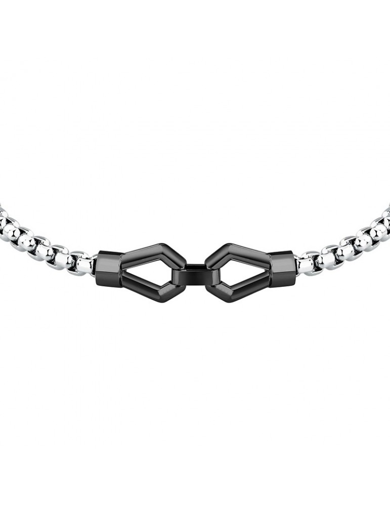 Morellato bracelet - Motown - 316L steel - Chain-Black elements-SALS91