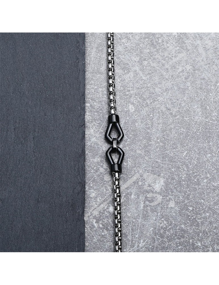 Morellato bracelet - Motown - 316L steel - Chain-Black elements-SALS91