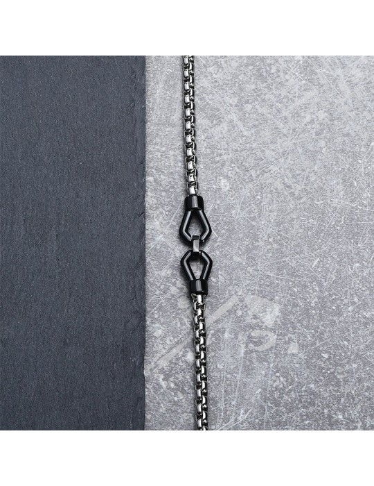 Morellato bracelet - Motown - 316L steel - Chain-Black elements-SALS91