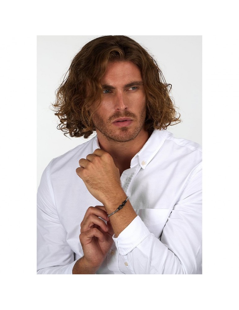 Bracciale Morellato - Motown -Acciaio 316L-Catena-Elementi Neri-SALS91