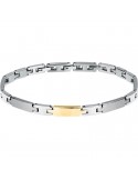 Morellato bracelet - Motown - 316L steel - Gold central link - SALS99
