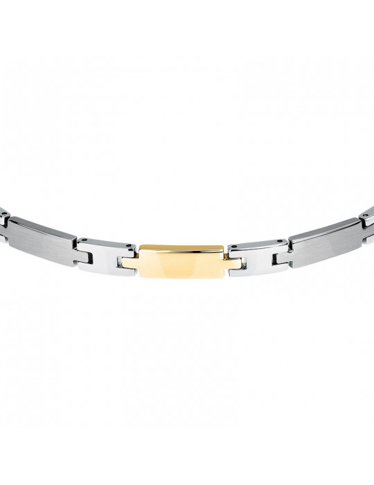 Morellato bracelet - Motown - 316L steel - Gold central link - SALS99