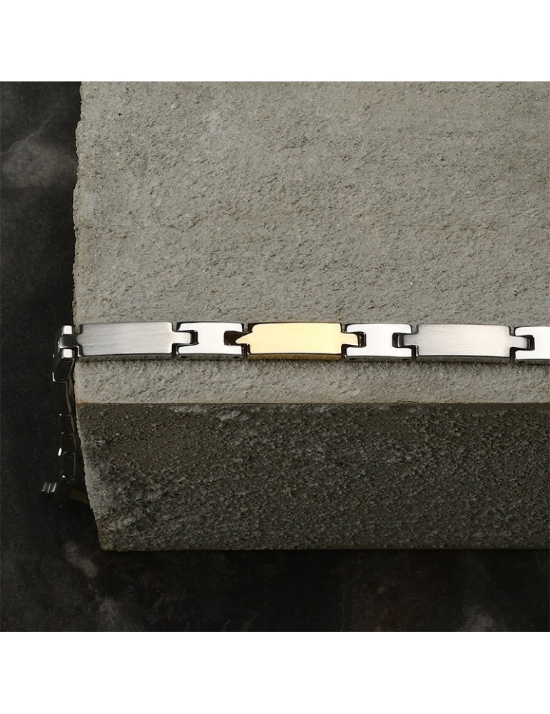 Morellato bracelet - Motown - 316L steel - Gold central link - SALS99