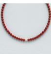 Miluna Necklace with Pearls and Red Coral for Woman - 0