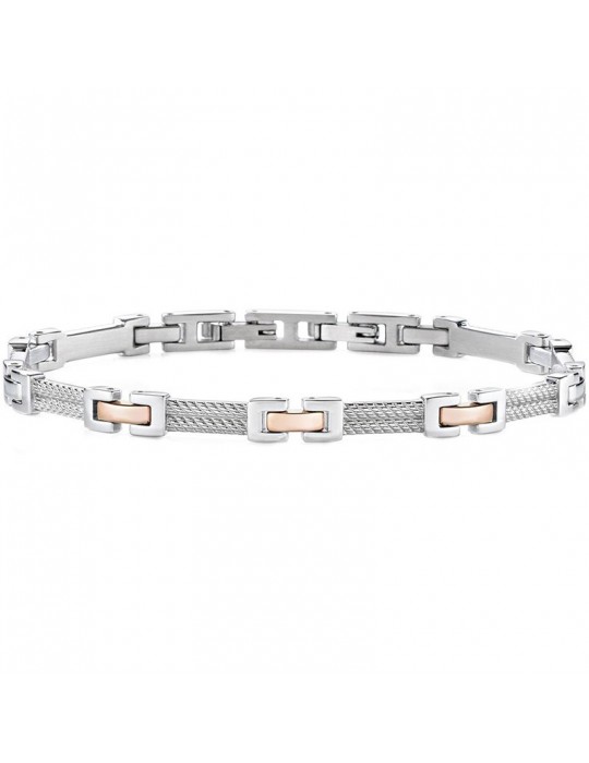 Morellato Bracelet - Cross - 316L Steel - Gold Joints - SKR37