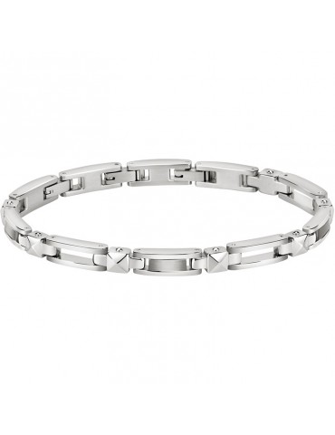 Bracciale Morellato-Cross-Acciaio 316L-Giunture Smaltate Silver-SKR58