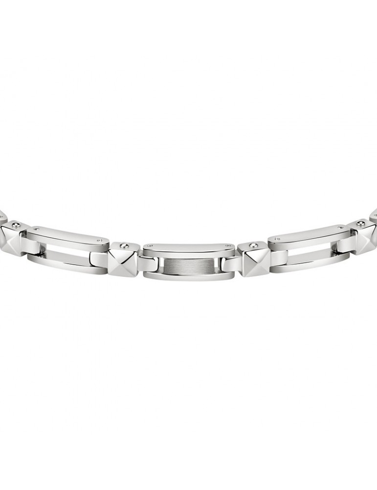 Bracciale Morellato-Cross-Acciaio 316L-Giunture Smaltate Silver-SKR58
