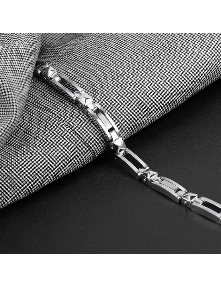 Bracciale Morellato-Cross-Acciaio 316L-Giunture Smaltate Silver-SKR58