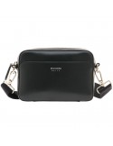 Pineider Shoulder Bag-Crossbody-Smooth Black Calfskin-PSL015056