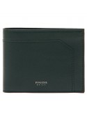 Pineider Wallet-6 Compartments-Green Smooth Calfskin-PSS709327
