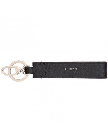 Portachiavi Pineider - Pelle di Vitello Bottalata Nera - PTS749056