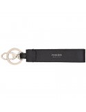 Pineider Keyring - Black Tumbled Calfskin - PTS749056