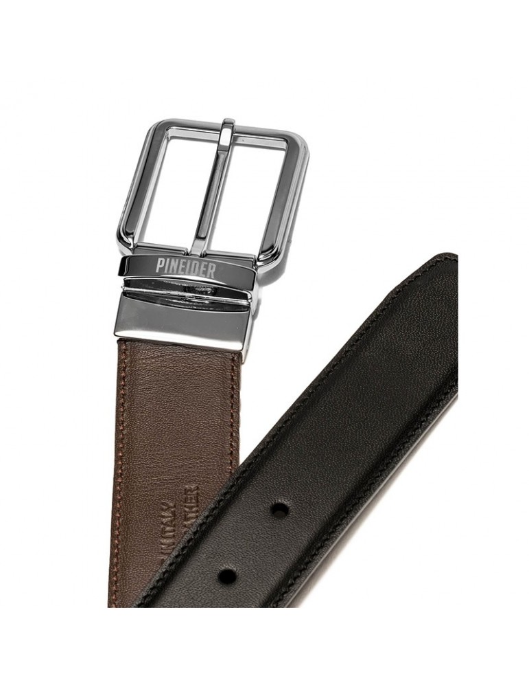 Cintura Pineider - Reversibile - Pelle Nera-Marrone - PSS723059