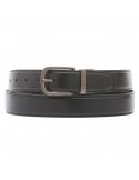 Cintura Pineider - Reversibile - Pelle Nera - Verde - PSS744056