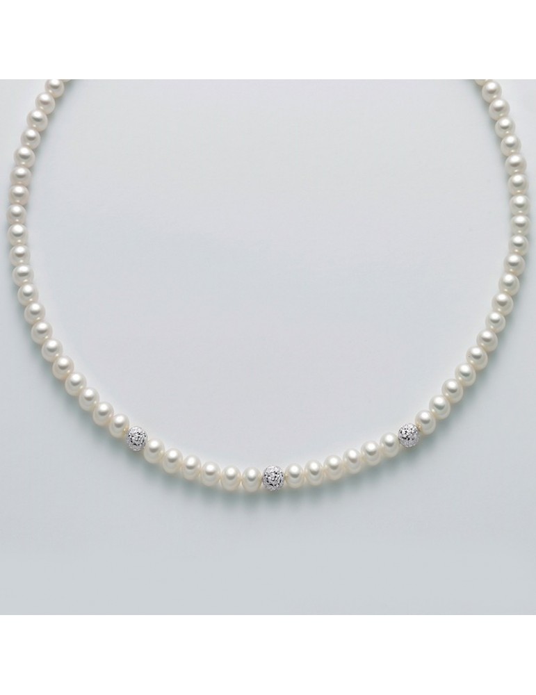 MILUNA NECKLACE WITH QUEEN PEARLS - 0