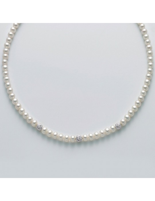 Collana Miluna - Filo di Perle - Boules - PCL4982B