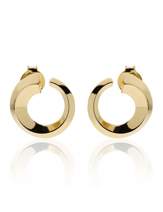 Unoaerre earrings-Fashion Jewellery-Gold-Triangular Tube-10EXO0018G