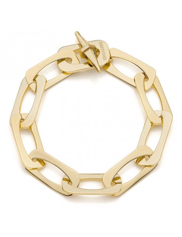 Unoaerre Bracelet - Gold - Square and Flat Chain - 16EXB0015G-1AR