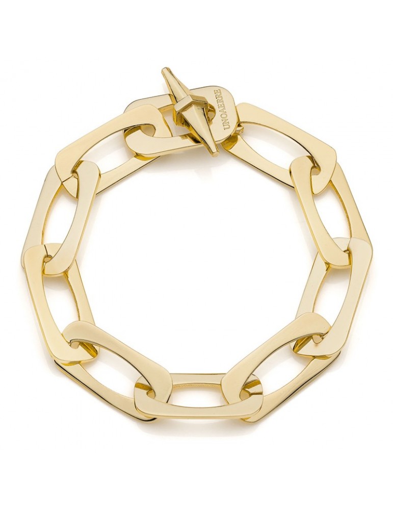 Bracciale Unoaerre - Gold - Catena Quadra e Piatta - 16EXB0015G-1AR