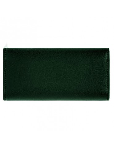 Pineider key ring - Smooth calfskin - Green - 6 rings - PSS718327 2