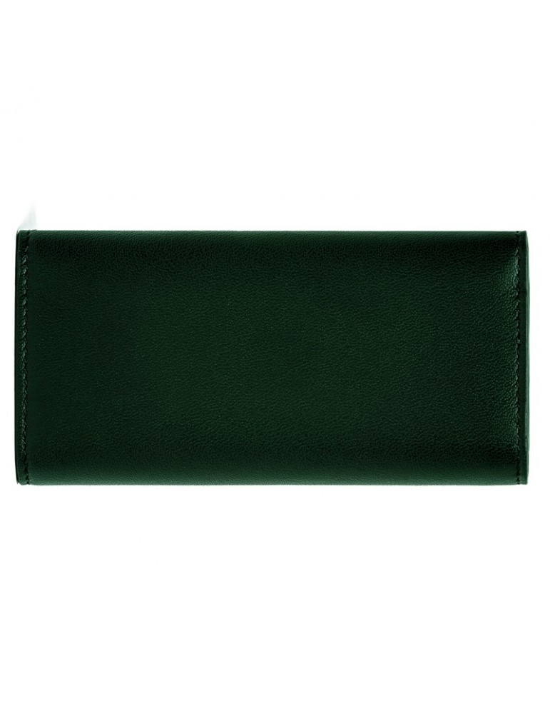 Portachiavi Pineider -Pelle di Vitello Liscia-Verde-6 anelli-PSS718327