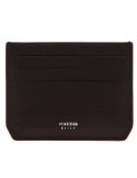 Pineider Credit Card Holder-Brown Bottalata Calfskin-PTS706059