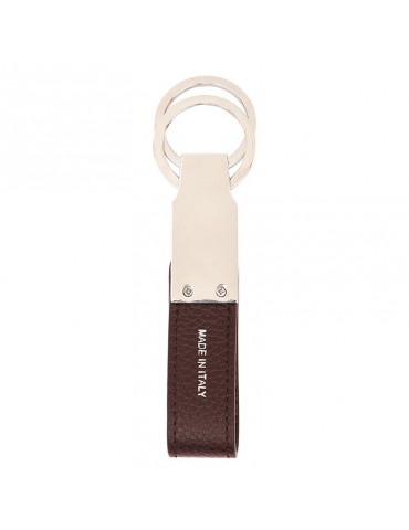 Portachiavi Pineider - Pelle di Vitello Marrone Bottalata - PTS715059 2