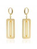 Unoaerre Earrings - Gold Pendants - Rectangular Links-16EXO0041G-1AR