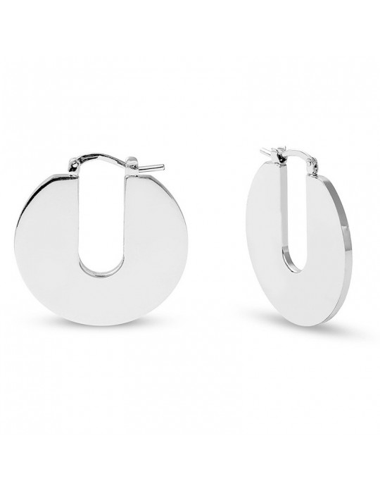 Orecchini Unoaerre - Bronzo Silver - Cerchietto Piatto - 16EXO00999B