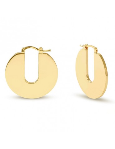 Orecchini Unoaerre - Bronzo Gold - Cerchietto Piatto - 16EXO00999G-1AR