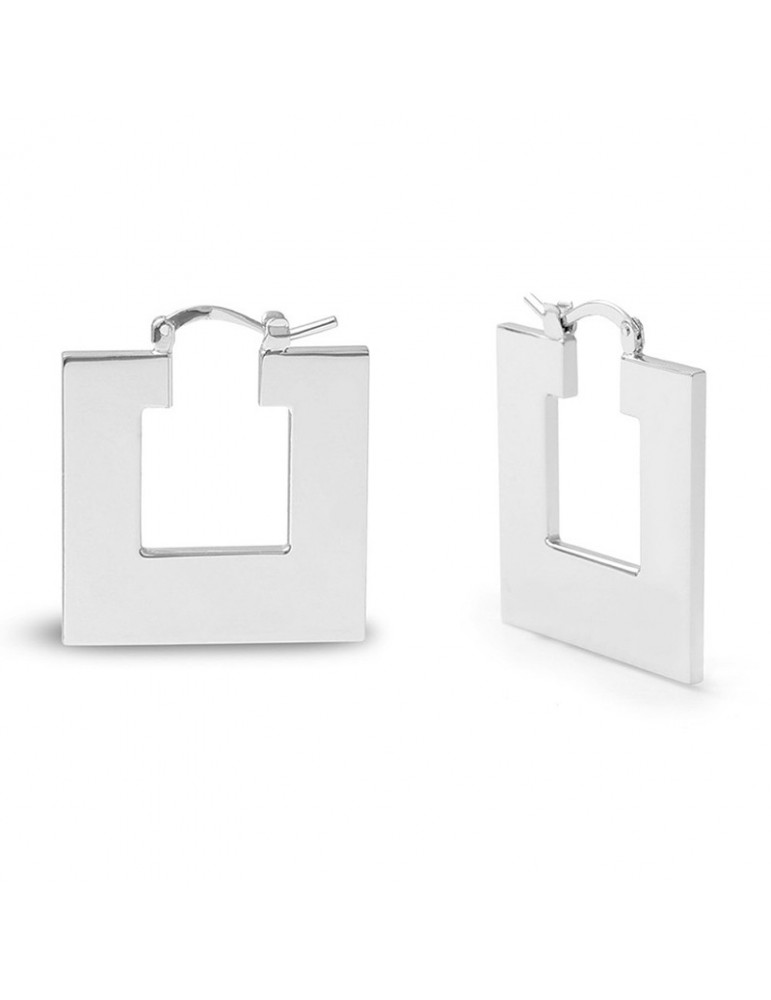 Unoaerre earrings - Dinamica-Bronze Silver-Square shape-16EXO01099B