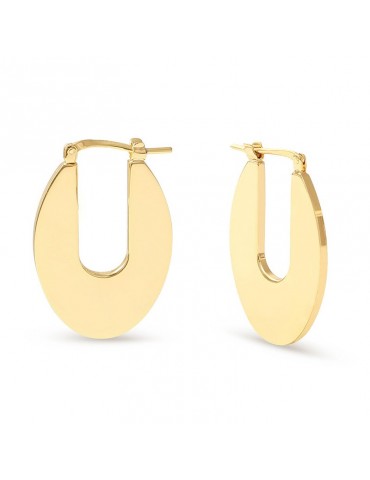 Unoaerre Earrings - Dinamica - Gold Bronze - Oval Circle-16EXO01199G
