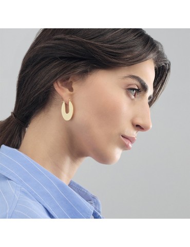 Unoaerre Earrings - Dinamica - Gold Bronze - Oval Circle-16EXO01199G 2