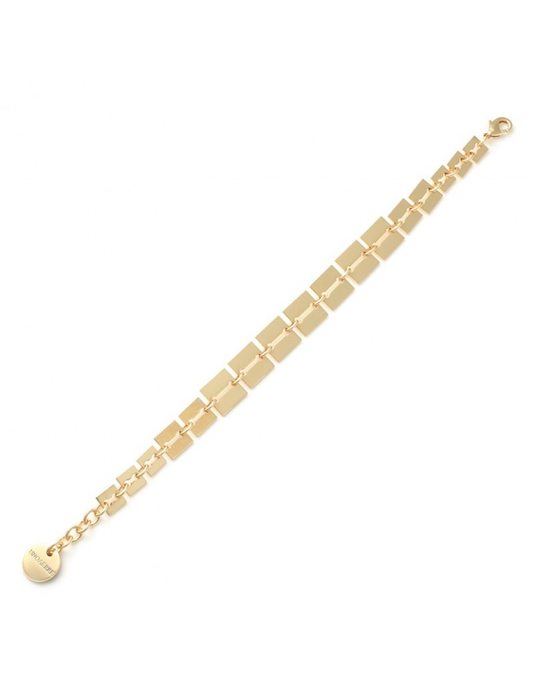 Unoaerre Bracelet-Lux-Golden Bronze-Flat Square Links-17EXB0044G