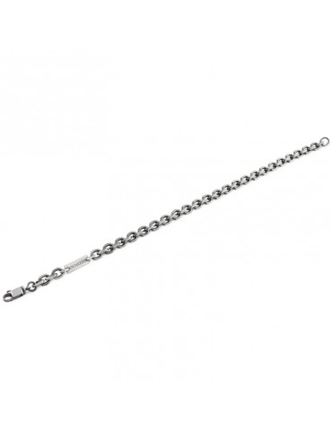 Bracciale Unoaerre - Silver - Maglia Forzatina - Piastra - 700YHH0173101